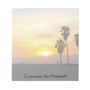 Venice Beach California Sunset Souvenir Notepad