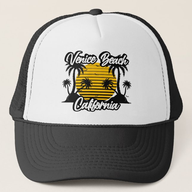 Venice Beach California Trucker Hat (Front)