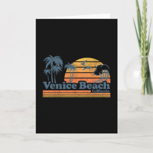 Venice Beach California Vacation Cute Vintage Cali Card