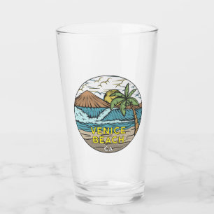 Venice Beach California Vintage Glass