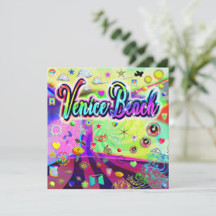 Venice Beach Cool Energy Holiday Card