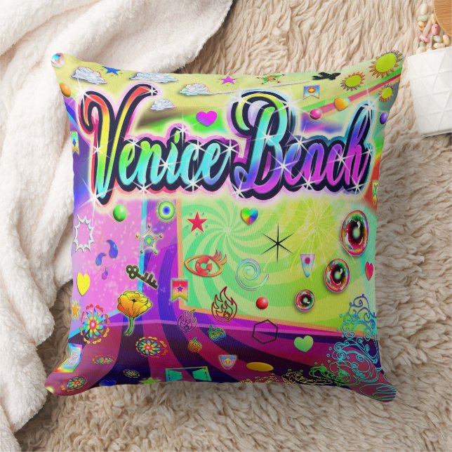 Venice Beach Cool Energy Pillow (Blanket)