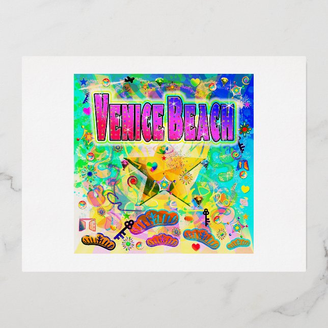 Venice Beach Epoch Hour Postcard (Front)