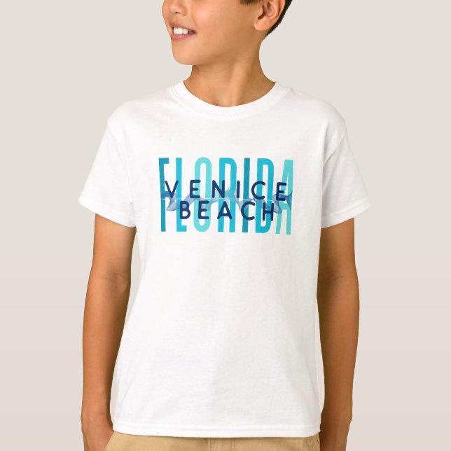 Venice Beach Florida (Ocean Waves) T-Shirt (Front)