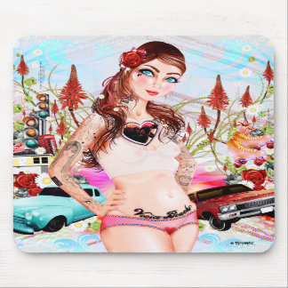 "Venice Beach Girl" Mousepad