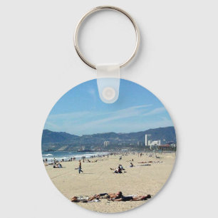 Venice Beach Looking North On With The Santa Monic Keychain
