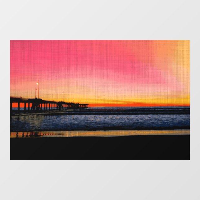 Venice Beach, Los Angeles, CA, USA  H SS  Window Cling (Sheet)