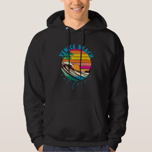 Venice Beach Retro 1980s Style California Beach Hoodie