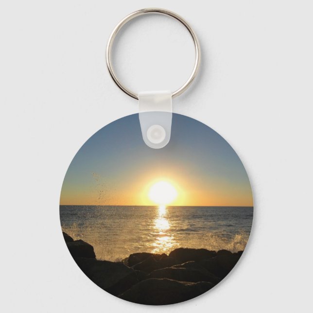 Venice Beach Sunset Keychain (Front)