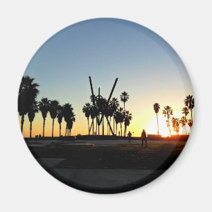 Venice Beach Sunset Magnet