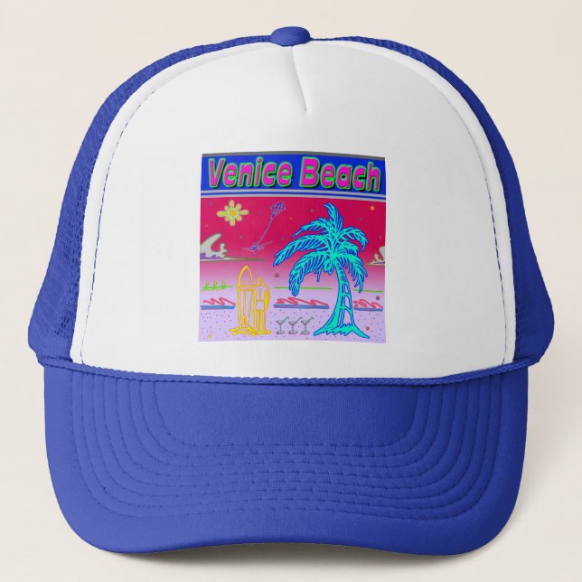 "Venice Beach" Surfer Casquette (Devant)
