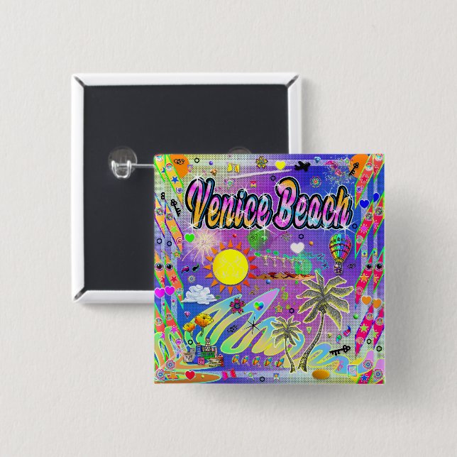 Venice Beach Timeless Melody Button (Front & Back)