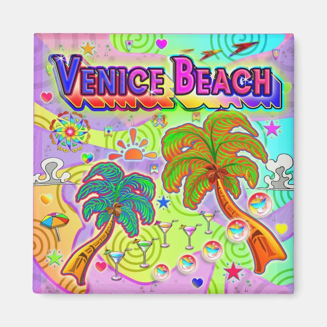 Venice Beach Vacation Target Magnet (Front)