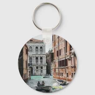 Venice Boat Canal Keychain