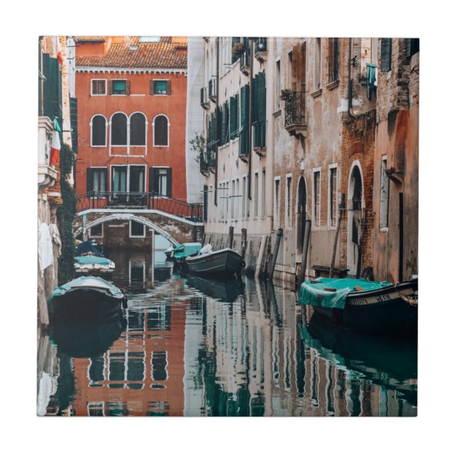 Venice Boats          Tile (Front)