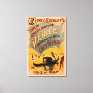 Venice, Bride of the Sea at Olympia Gondolas 3 Canvas Print