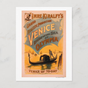 Venice, Bride of the Sea at Olympia Gondolas Postcard