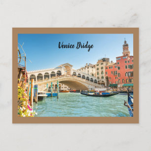 Venice Bridge Of Rome Postcard