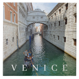 Venice Bridge of Sighs view ceramic tile
