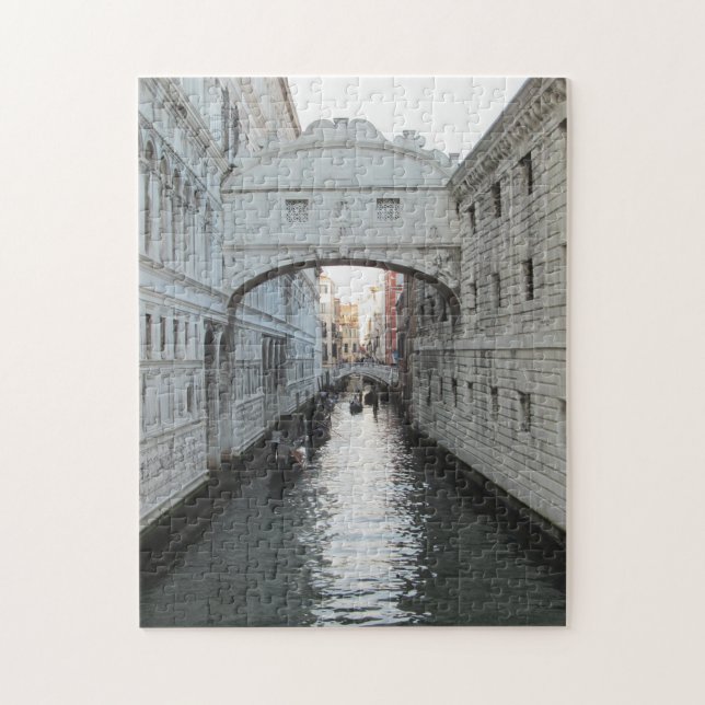 Venice Bridge of Signs Photograph Jigsaw Puzzle (Vertical)
