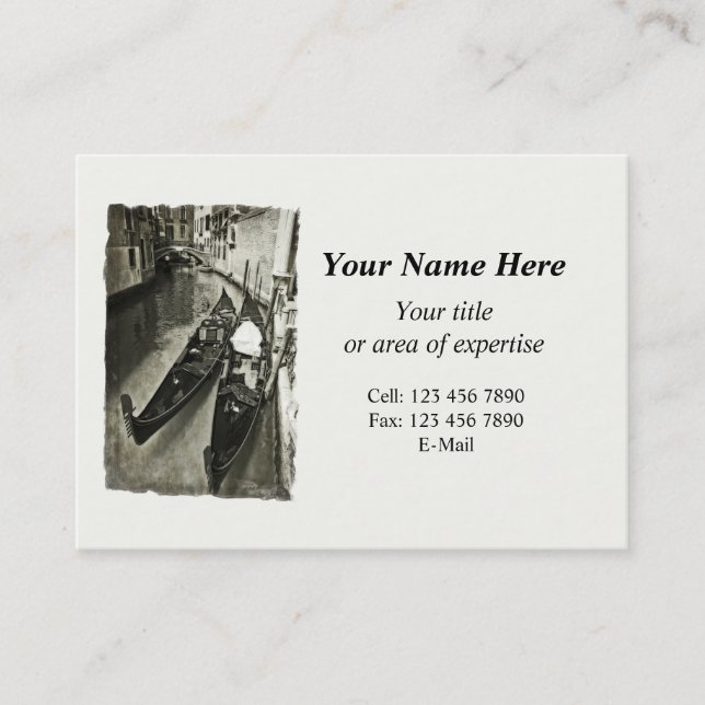 Venice Business Card with 2014 calendar (Front)