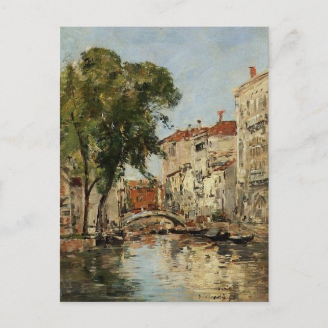 Venice by Eugene Boudin Postcard (Front)