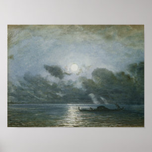Venice by Moonlight Poster