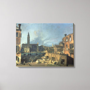 Venice: Campo San Vidal and Santa Maria Carita Canvas Print