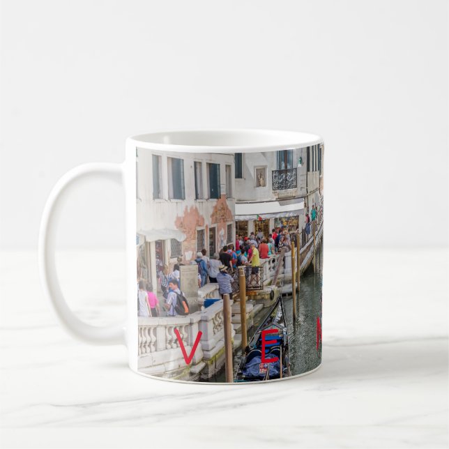 Venice canal and bridge coffee mug (Left)