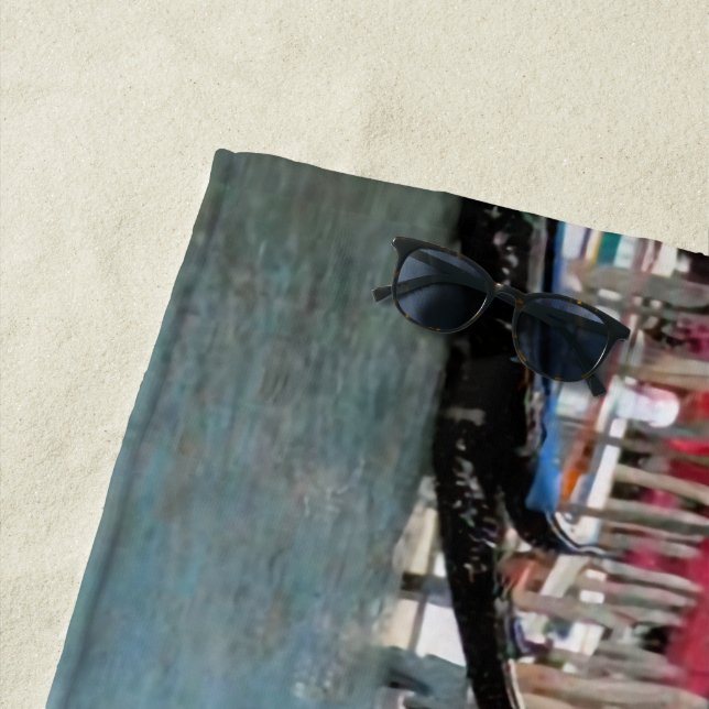 Venice Canal Beach Towel (In Situ)