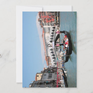 Venice Canal Flat Greeting Card