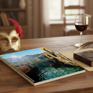 Venice Canal Gondola Italian Architecture Photo Notebook