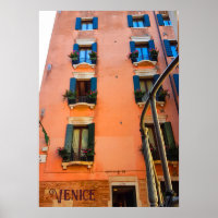 Venice Canal Living Windowsill Flowers Photography