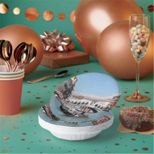 Venice Canal Paper Bowls Paper Plate
