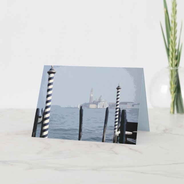 Venice canal scene blank card (Front)