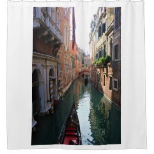 Venice canal shower curtain