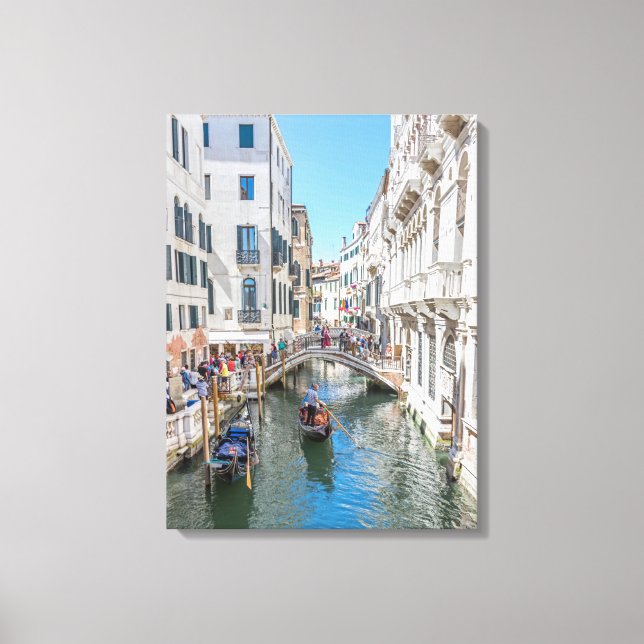 Venice canal view canvas print (Front)