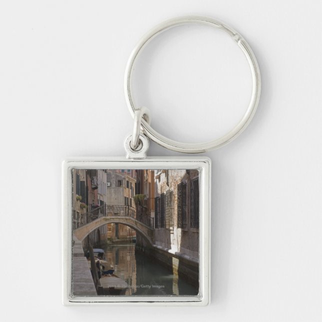 Venice Canals and Stone bridge Keychain (Front)
