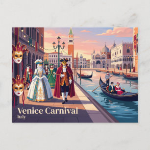 Venice Carnival, Italy Postcard