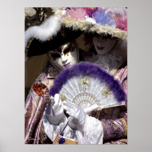 Venice carnival - Love Poster