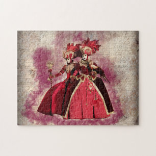 Venice carnival mask and costume. jigsaw puzzle