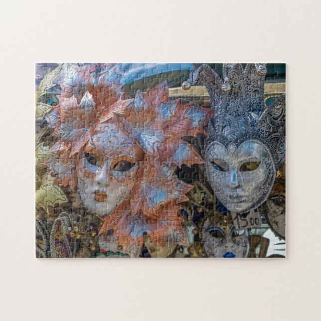 Venice Carnival masks puzzle (Horizontal)