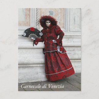 Venice Carnival Masquerade Postcard