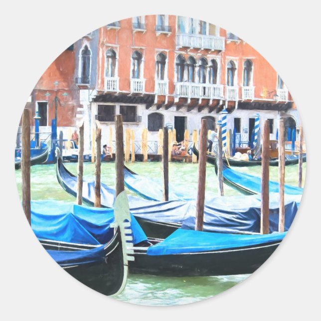 Venice Classic Round Sticker (Front)