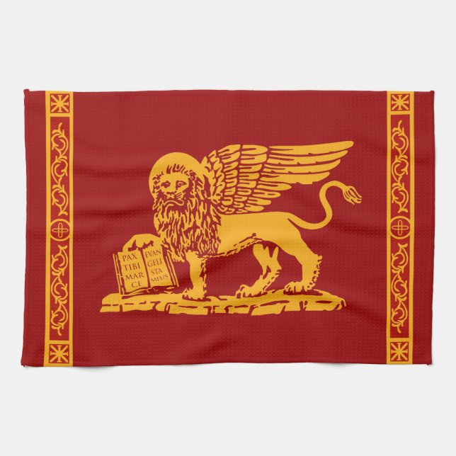 Venice Coat of Arms Kitchen Towel (Horizontal)