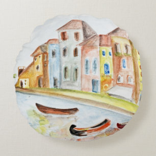 Venice Concept Round Pillow