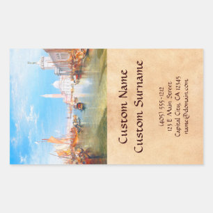 Venice, Dogano and Santa Maria della Salute art Sticker