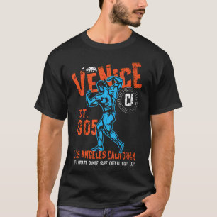 Venice Est. 1905 California Retro Vintage Distress T-Shirt