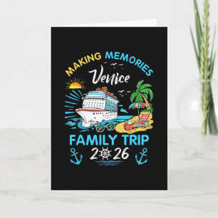 Venice Family Trip 2026 Making Memories Vacation Card