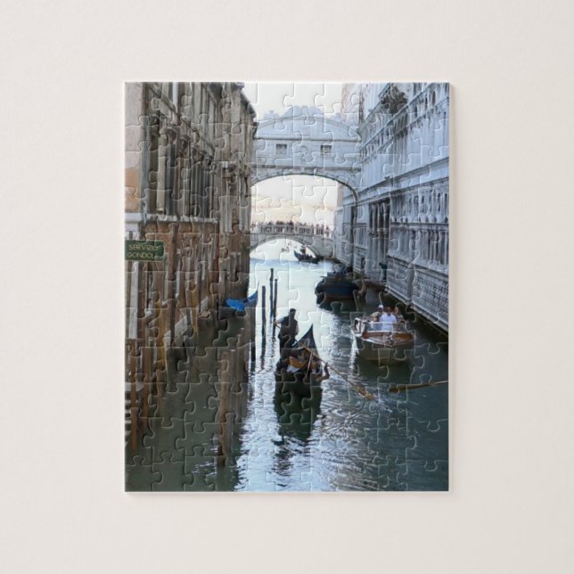 Venice famous Bridge of Sighs, Venezia Italy Jigsaw Puzzle (Vertical)